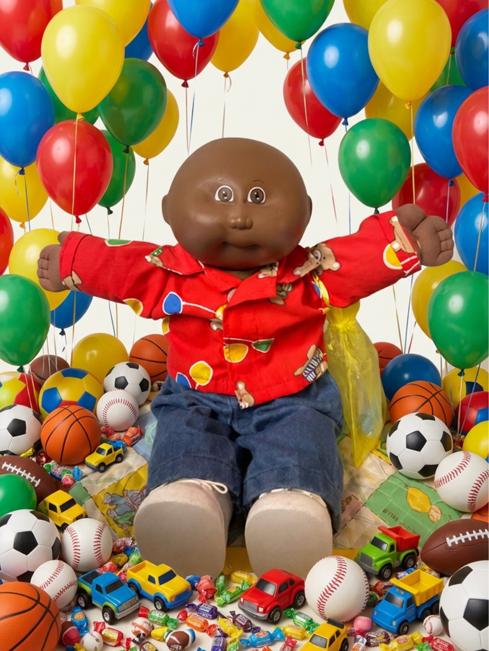 RARE Vintage Cabbage Patch Kid AA First Edition Bald Boy Hong Kong HM#1 1983